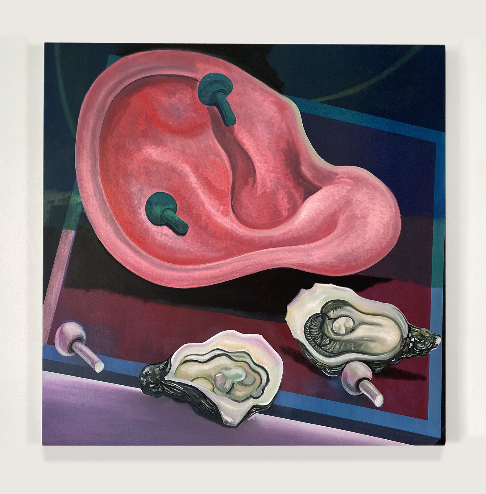  Untitled (Ear I), 2019  Oil on canvas  From the series  L’oreille, c’est une zone érogène  