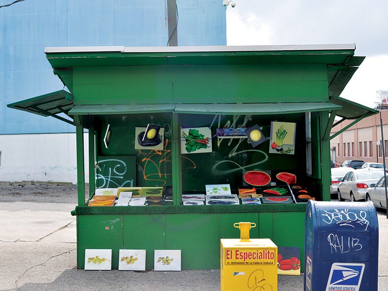   Fruit and Vegetable Stand,  2012  Installation view, Long Island City, New York 