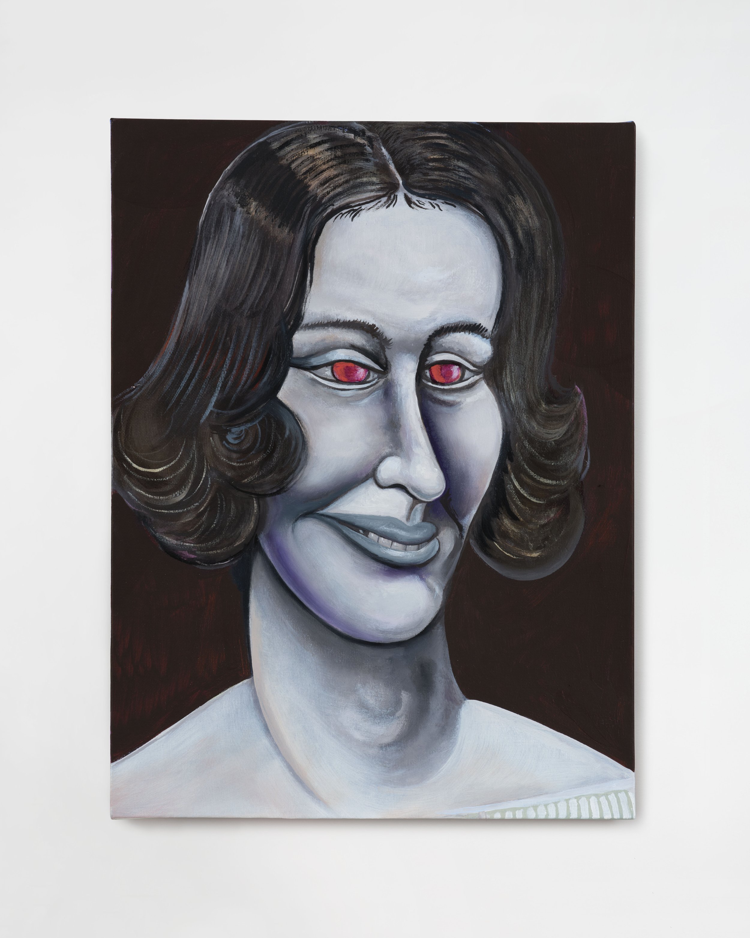   Untitled (Portrait),  2025  Oil on linen  14 by 18 in. (35.5 by 45.7 cm)  (studio) 