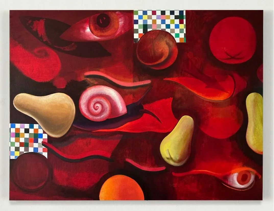   Strata III, Livingston Manor , 2023  Oil on linen  60.9 by 91.4 cm (24 by 36 in.)  (studio) 