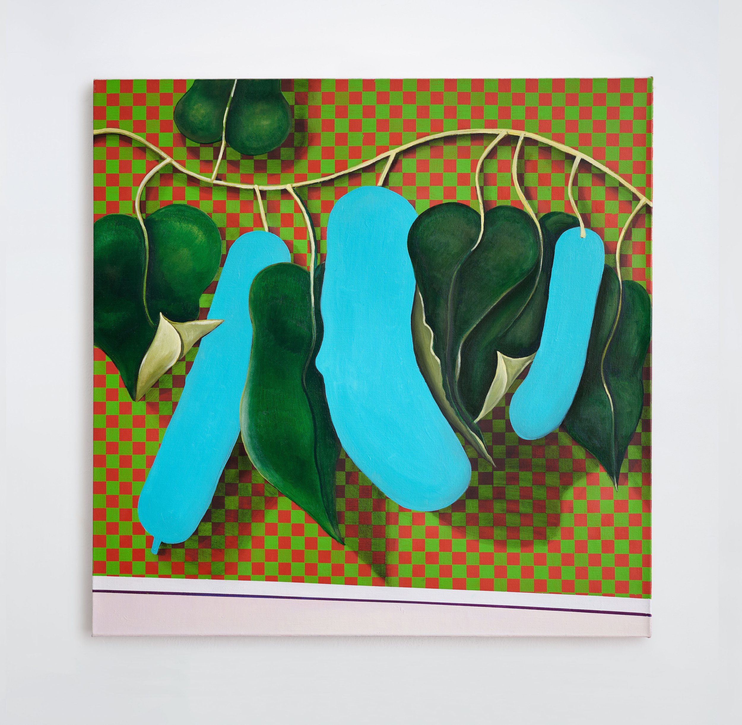  OIl on linen  (30 by 30 in.)  (studio) 