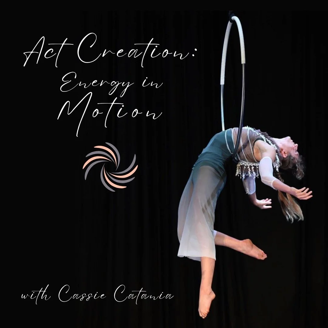4/12 * 3:15-5:15pm * $33
Energy in motion is... e-motion. In this ground-based creative movement workshop, we dive into the expressive waters of our acts. This is for you if you are a movement artist working on creating a new act, desire to revive an