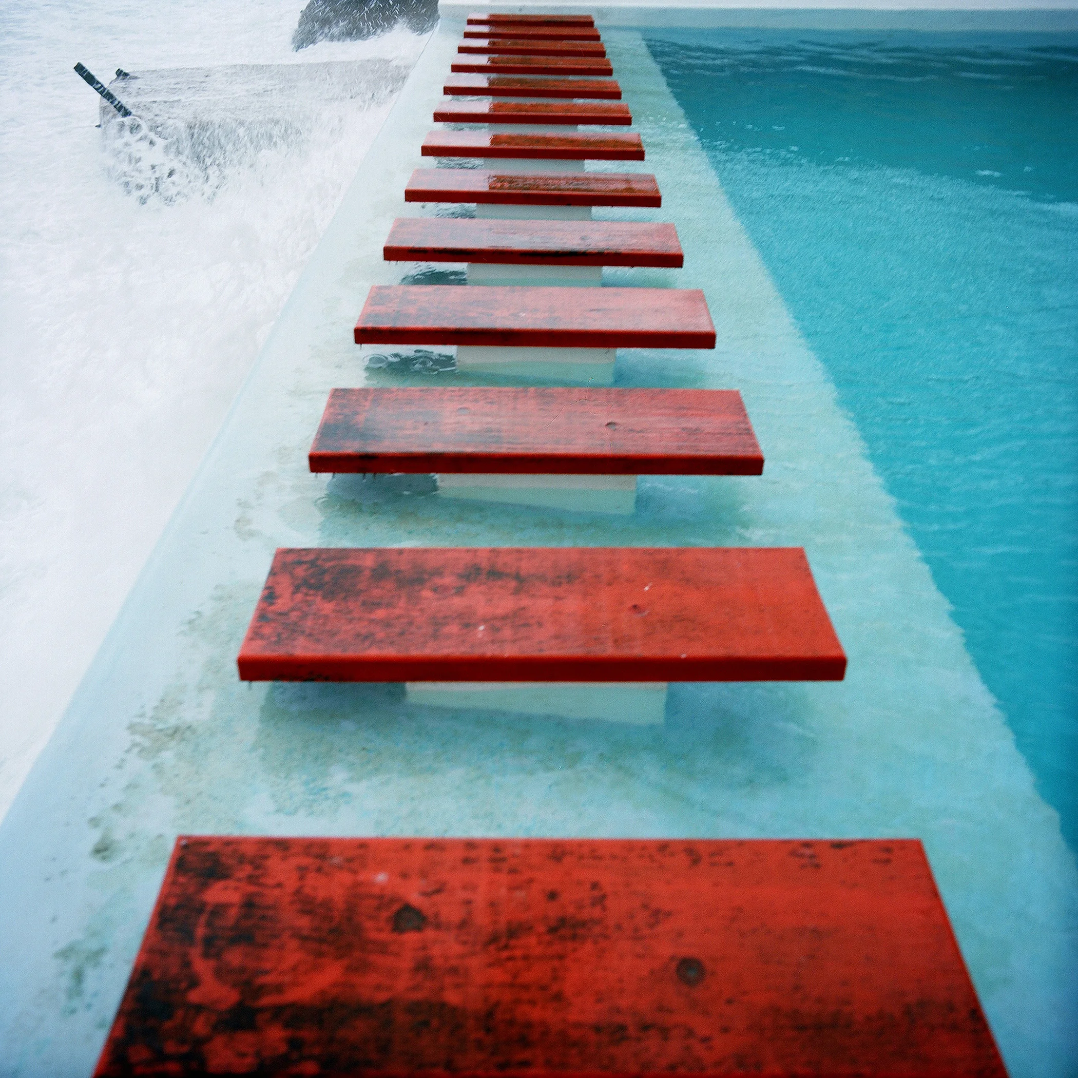  Red Steps, Cuba by Jock McDonald 