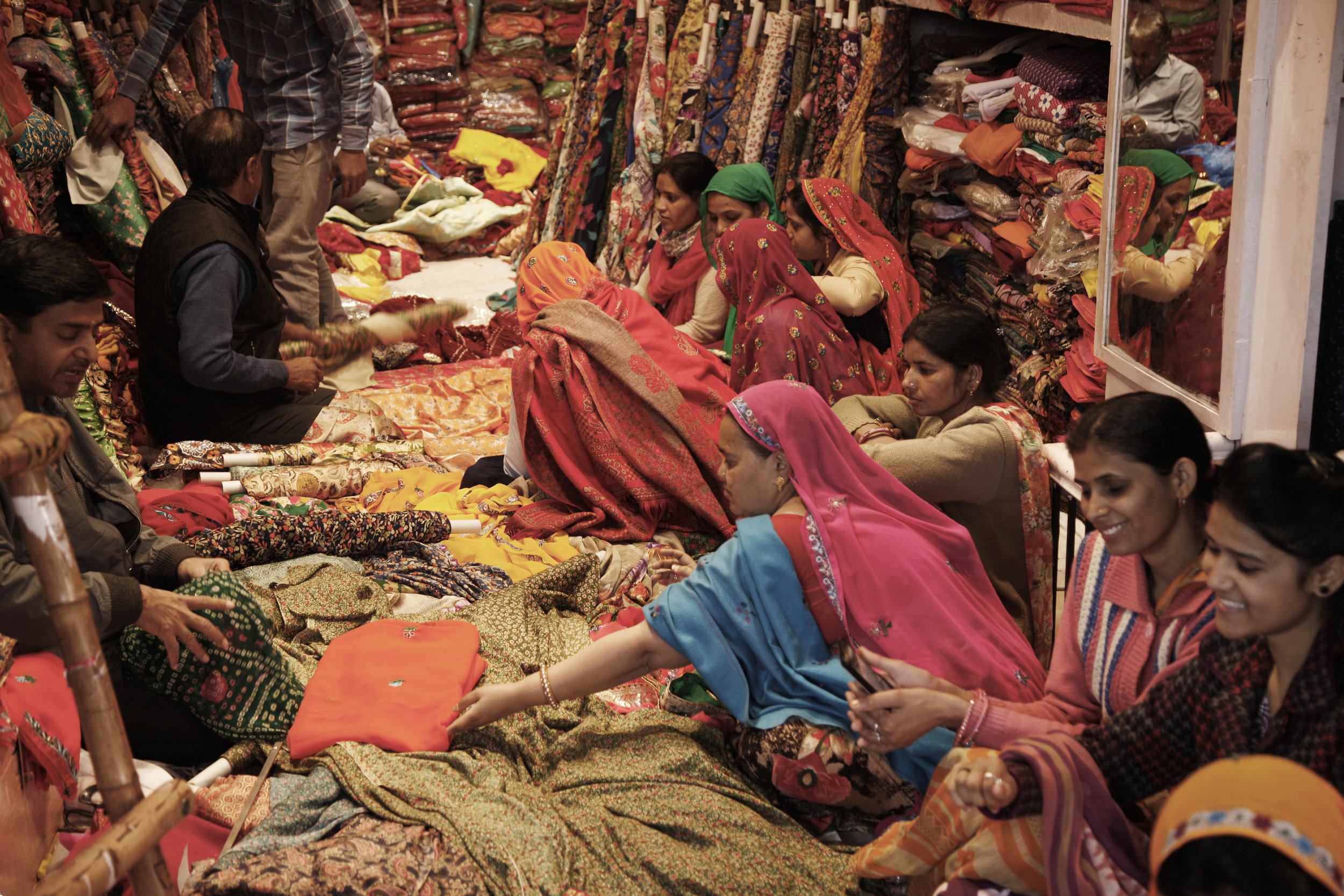  Shopping for Wedding Dress Fabric by Jock McDonald 