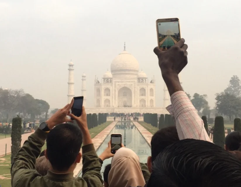  Taj Mahal, with Cell Phones by Jock McDonald 