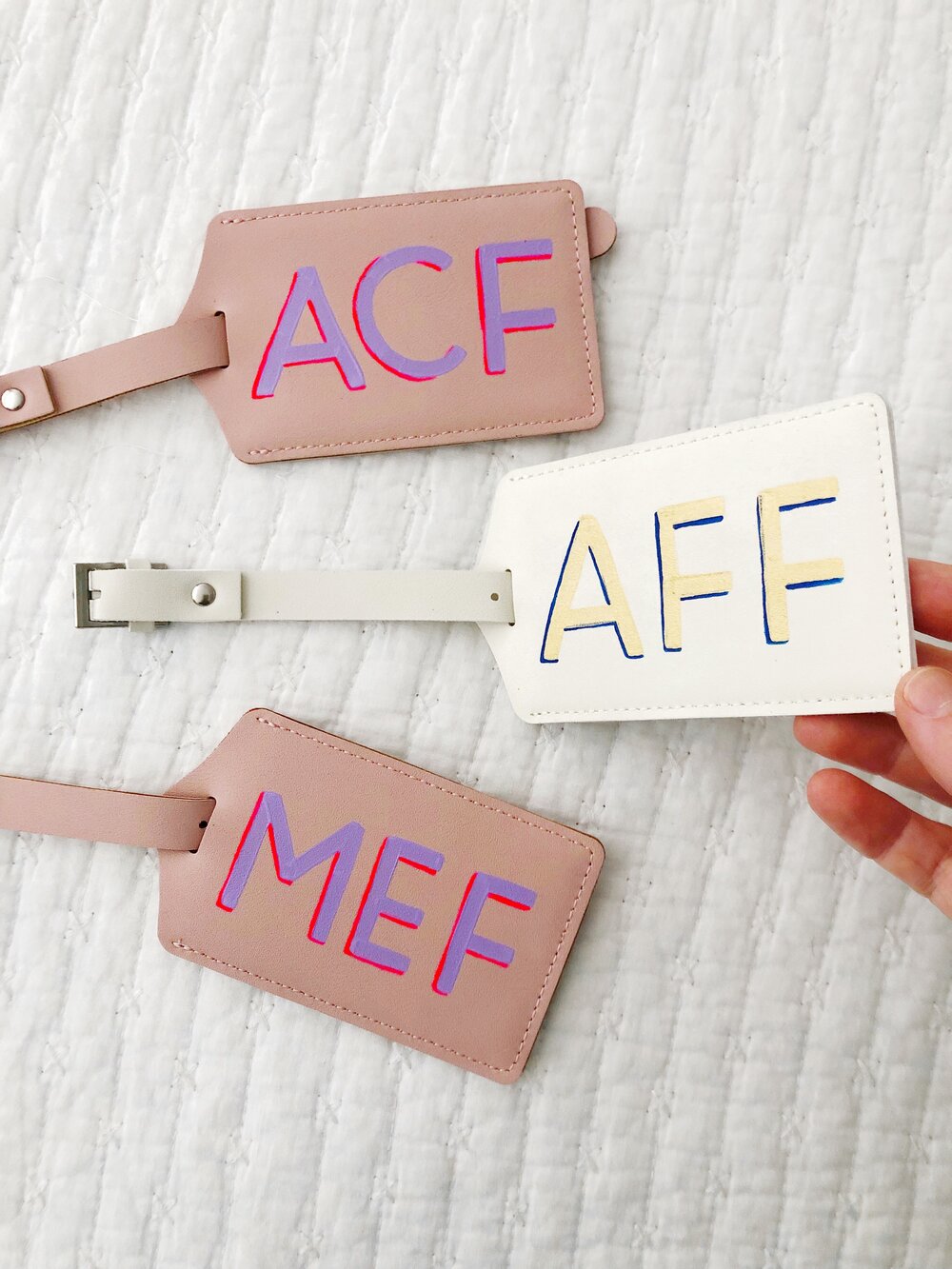 Personalized Custom Initial Luggage Tags Travel Accessories