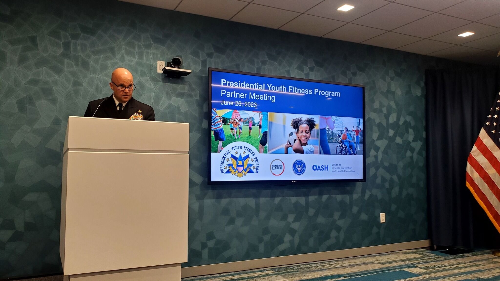   Dr. Paul Reed, Director of ODPHP, welcoming all to the PYFP Partner meeting in Rockville, MD.  