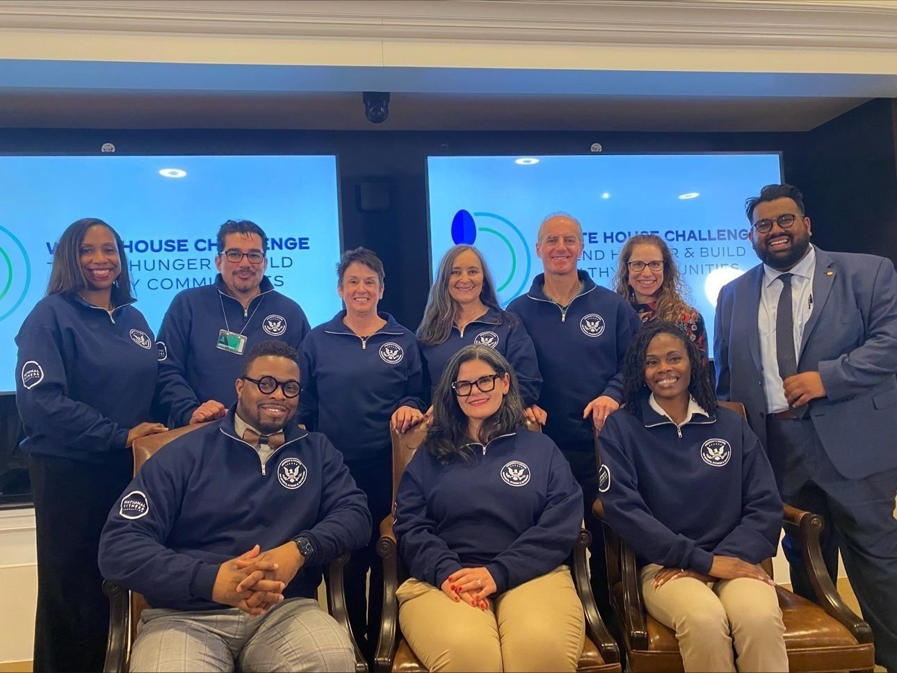  President’s Council members celebrating commitments made to the White House Challenge to End Hunger and Build Healthy Communities 