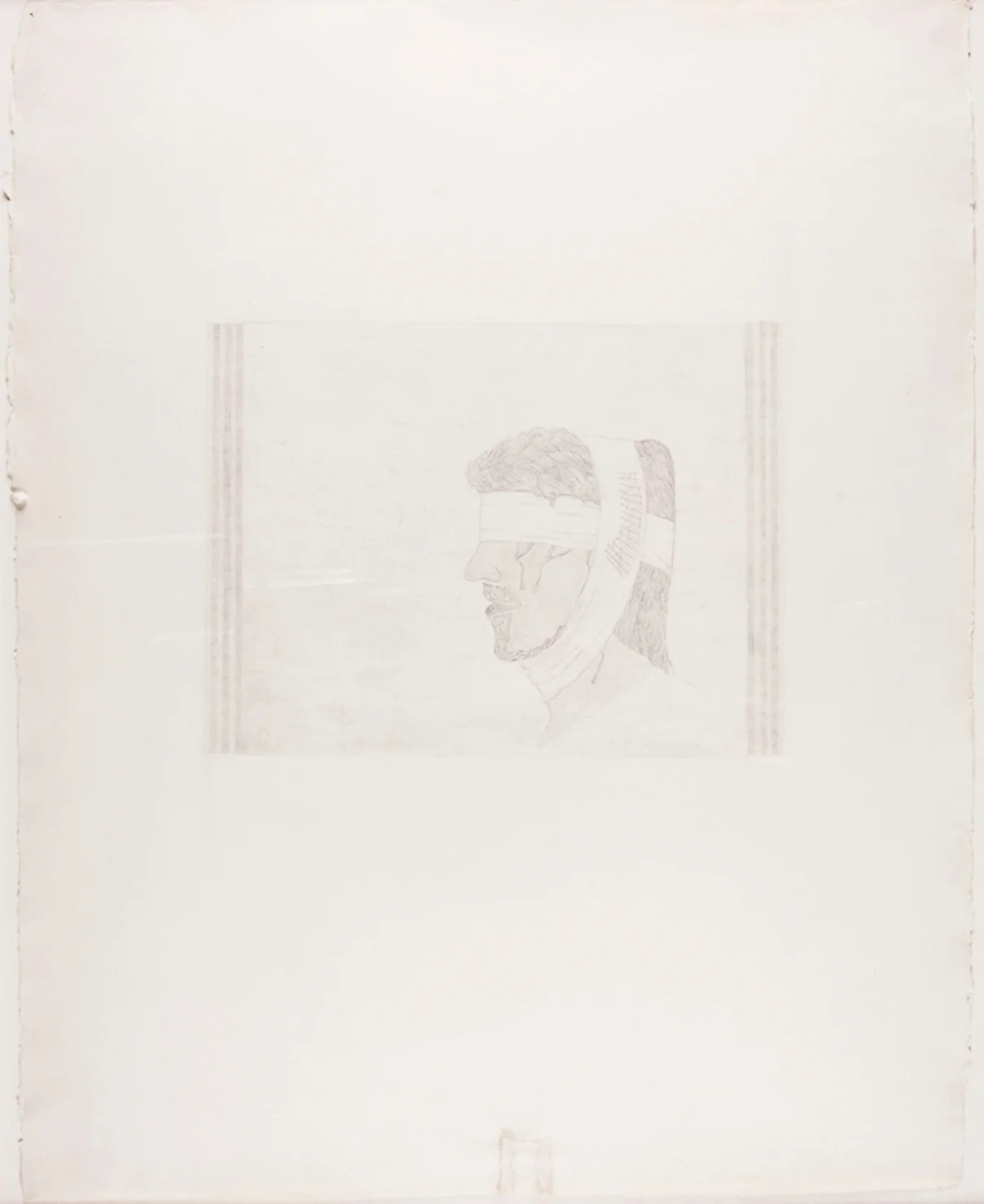 Bandaged Soldier. 2010. Pencil Drawing. 30" x 22"