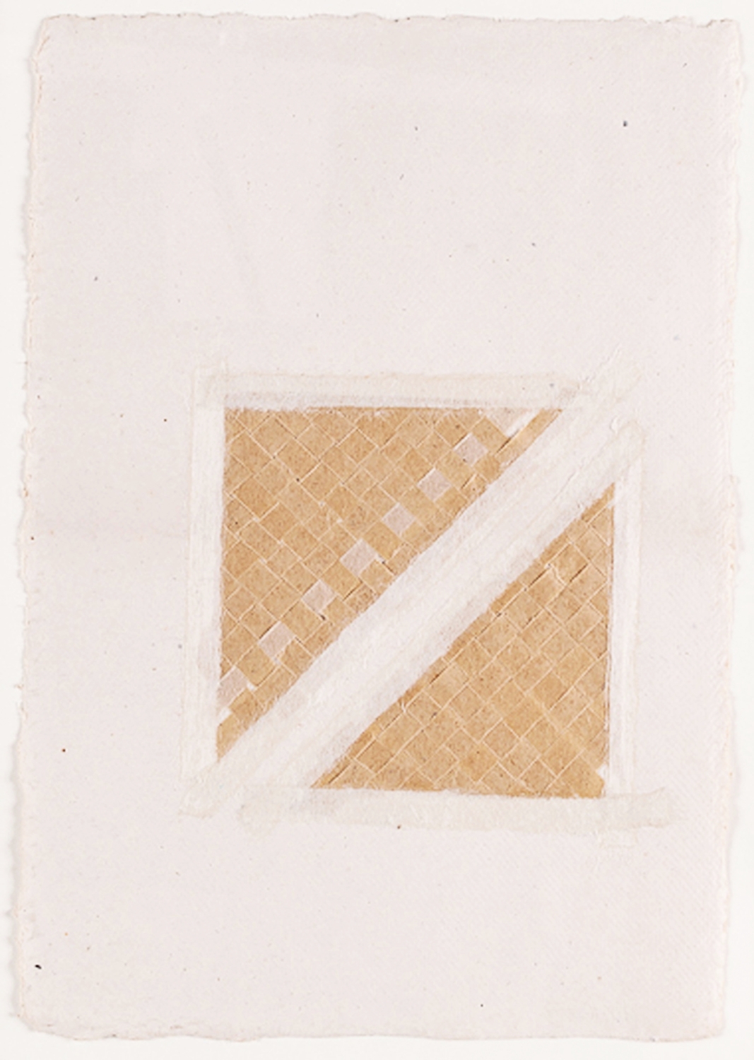  Paper Weaving in Sections. 2008. Paper &amp; Glue. 11" x 9" 