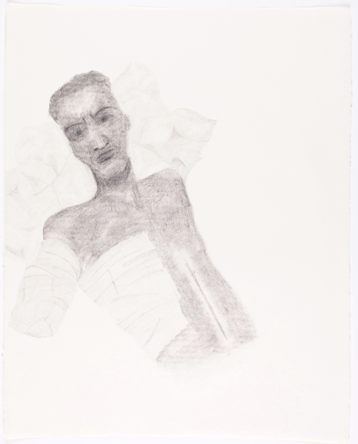  Bandaged Soldier II. 2010. Pencil on Paper. 30" x 22" 