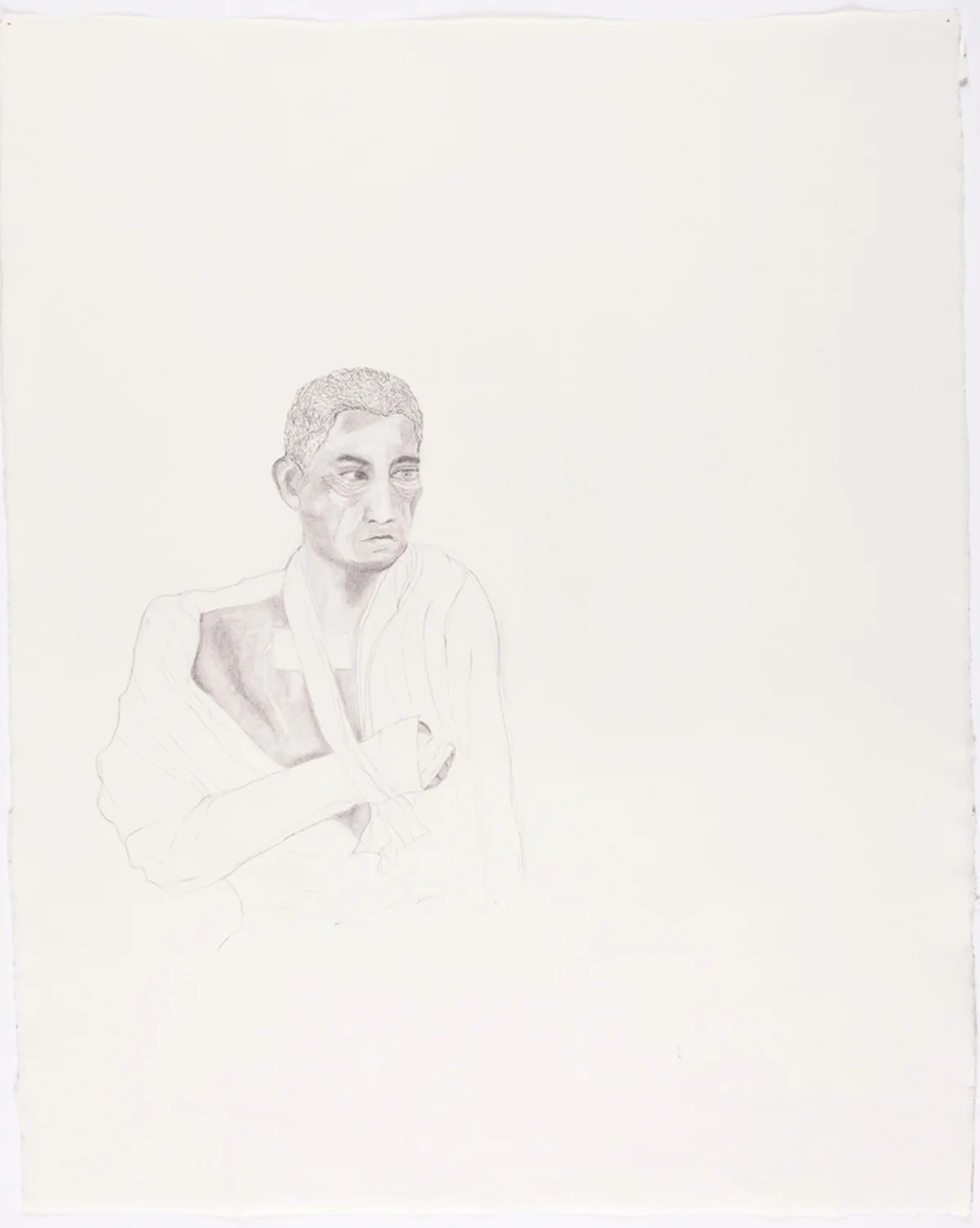Bandaged Soldier IV. 2010. Pencil on Paper. 30" x 22"