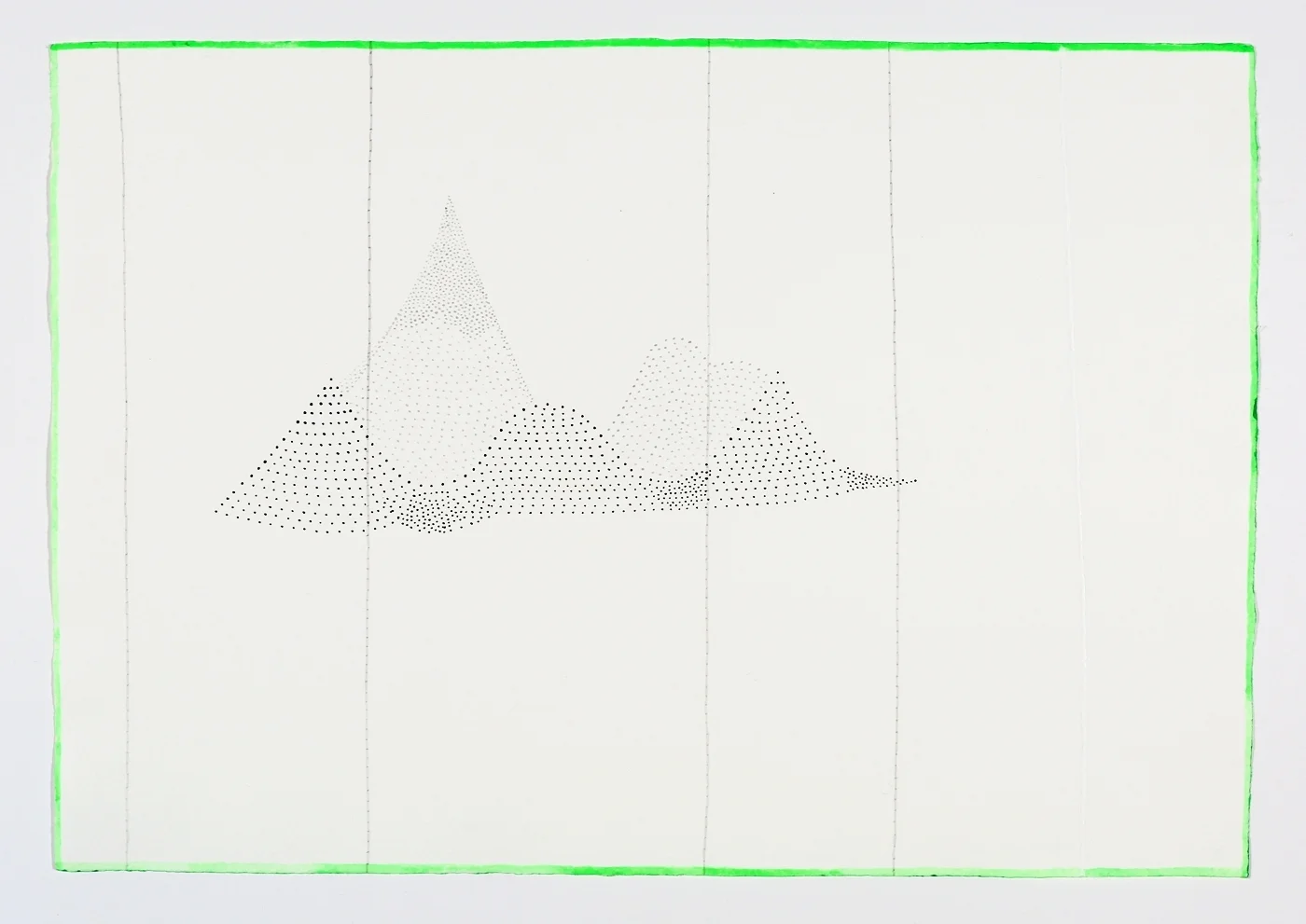 Five Mountains. 2011. Ink on paper. 11" x 17"