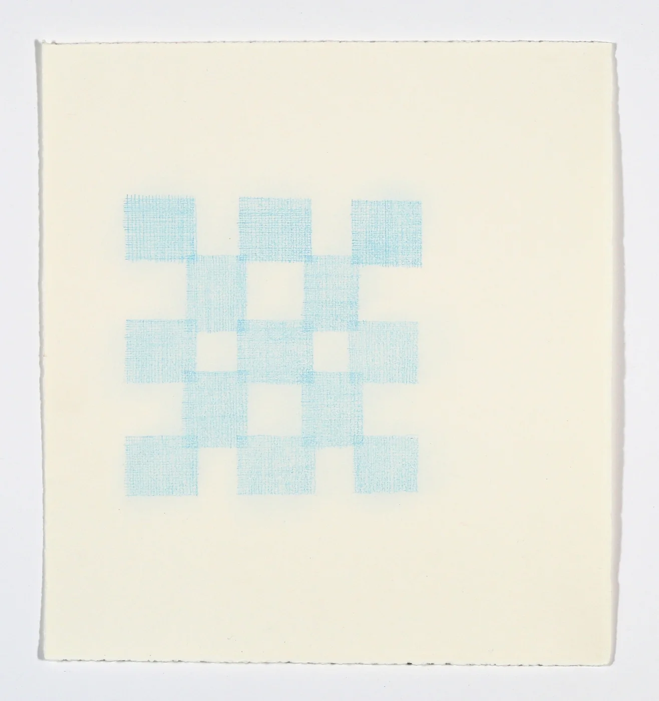 Quilt Square No. 4. 2015. Colored Pencil on Paper. 14" x 13"