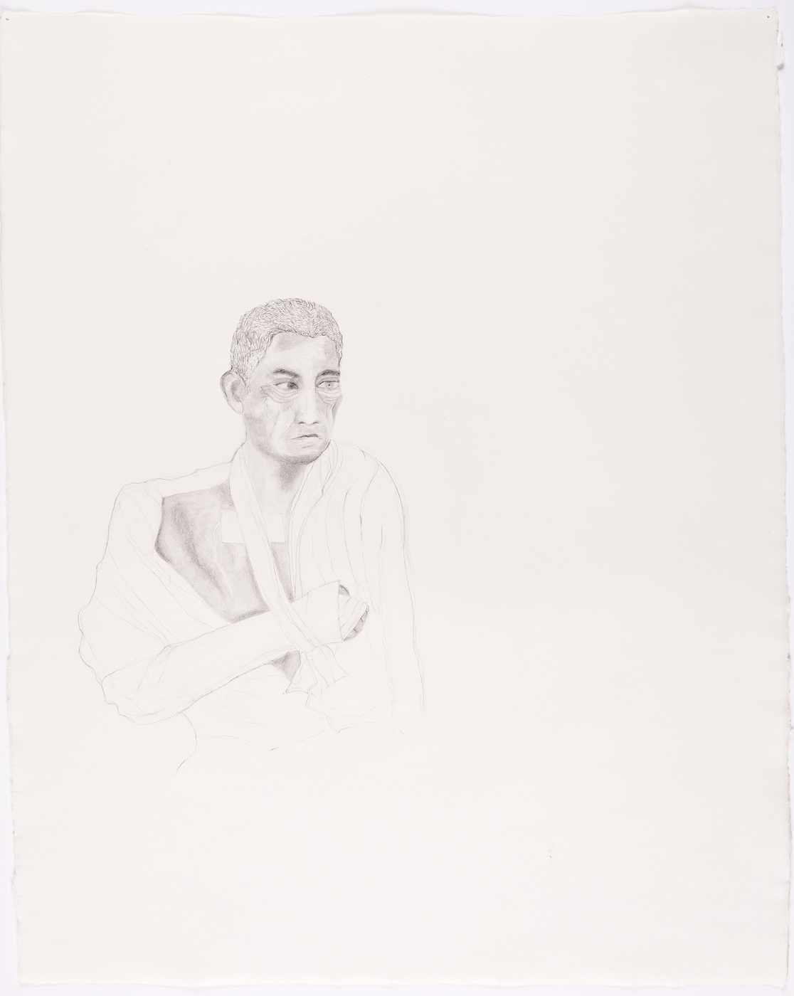  Bandaged Soldier No. 4. 2003. Pencil on Paper. 26" x 21" 