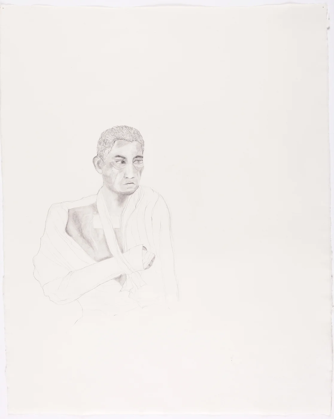 Bandaged Soldier No. 4. 2003. Pencil on Paper. 26" x 21"