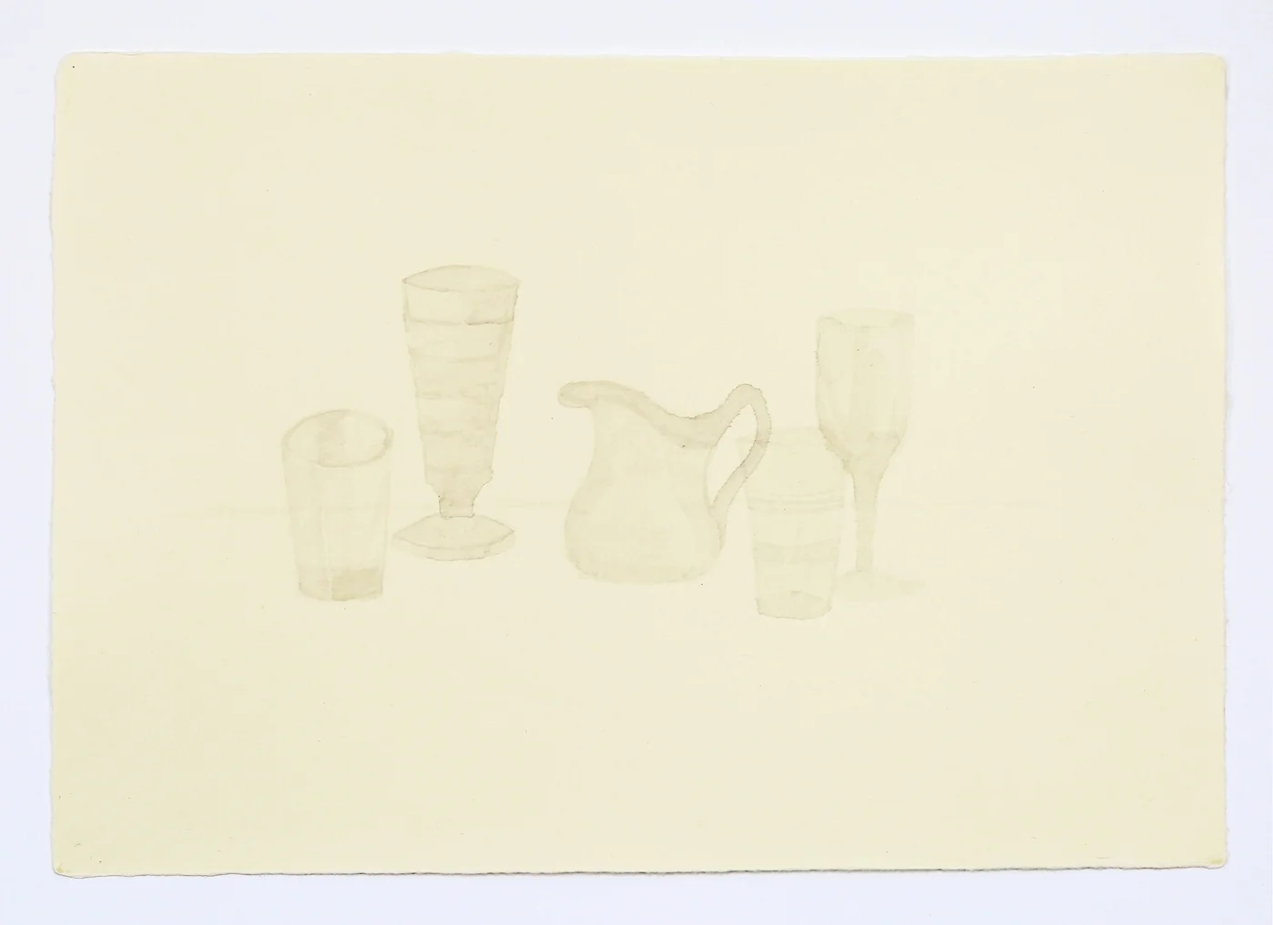 Still Life with Creamer. 2018. Ink on paper. 11" x 17"