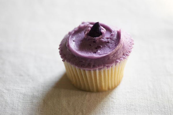 Candied Violet Cupcake by Violet Bakery
