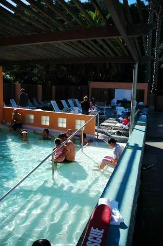 Hot tub, guests soaking