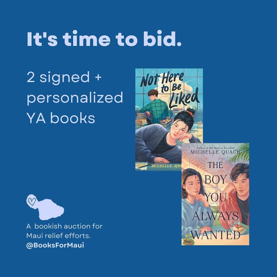 The @booksformaui auction is now open! I&rsquo;ve donated a set of signed copies of NHTBL and BOY, plus many other publishing folks have a ton of other cool items up for grabs. Link in bio!

#booksformaui #yacontemporary #yaromcom #yaromancebooks