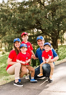 Pool Scouts of Memphis owners with their family