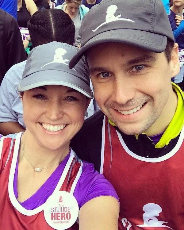 Kinsey and Jake running St. Jude’s Half Marathon