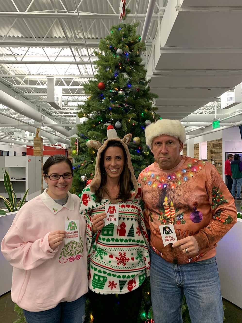 Congratulations to Our Ugly Christmas Sweater Contest Winners! 