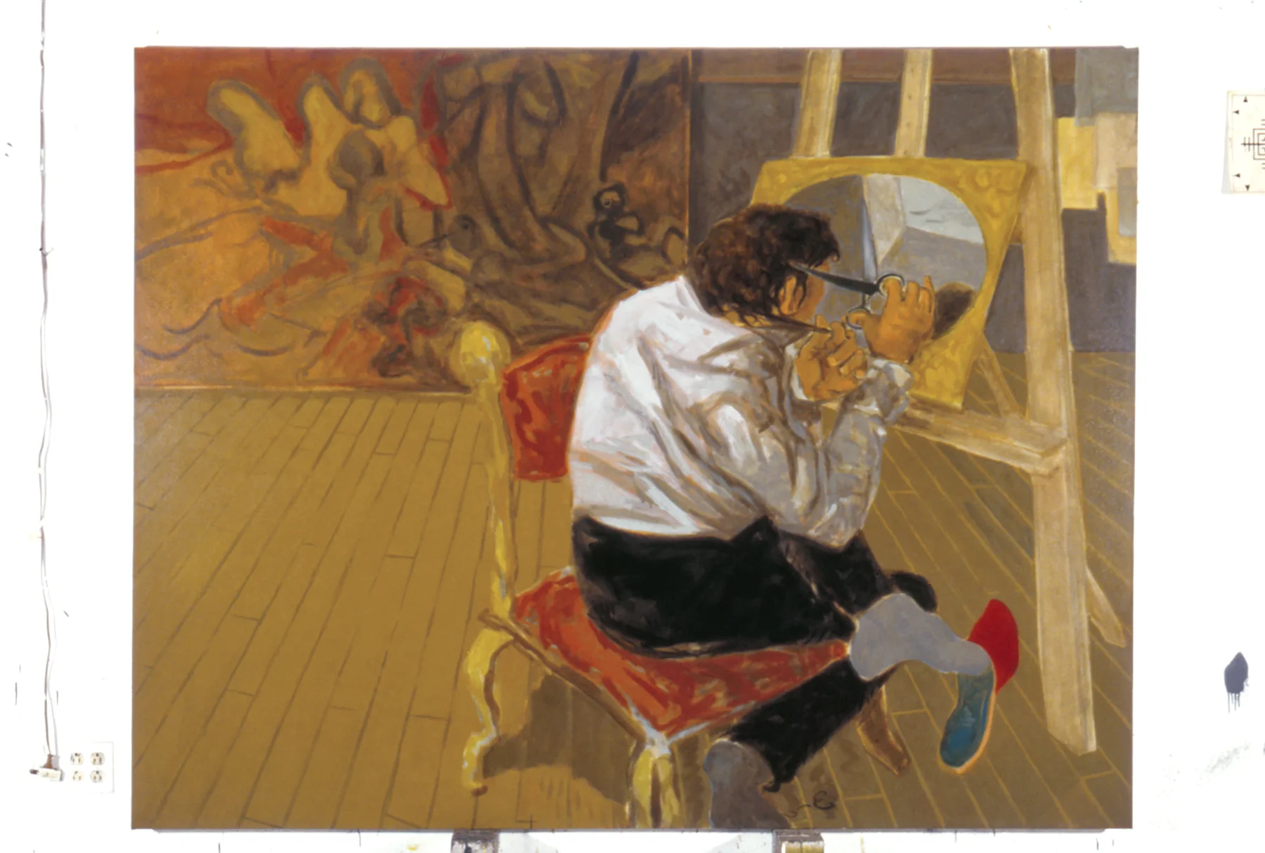 Gericault cuts off his hair before embarking on the Medusa