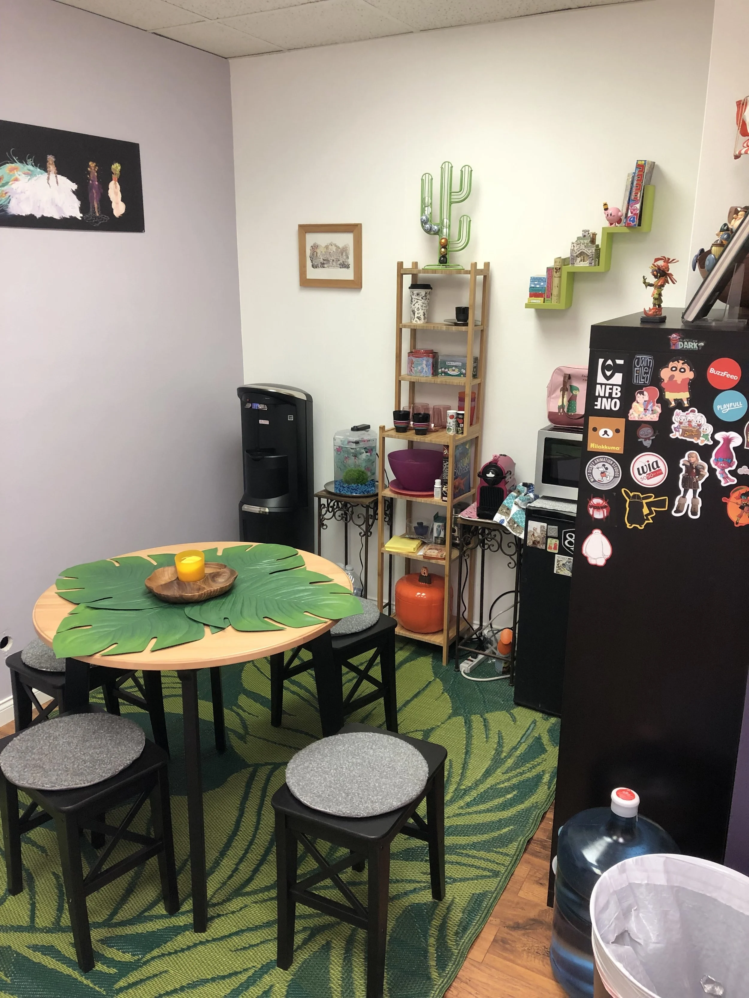 Our dining area and coffee station!