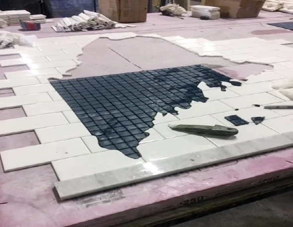 Fully custom hand-cut mosaic