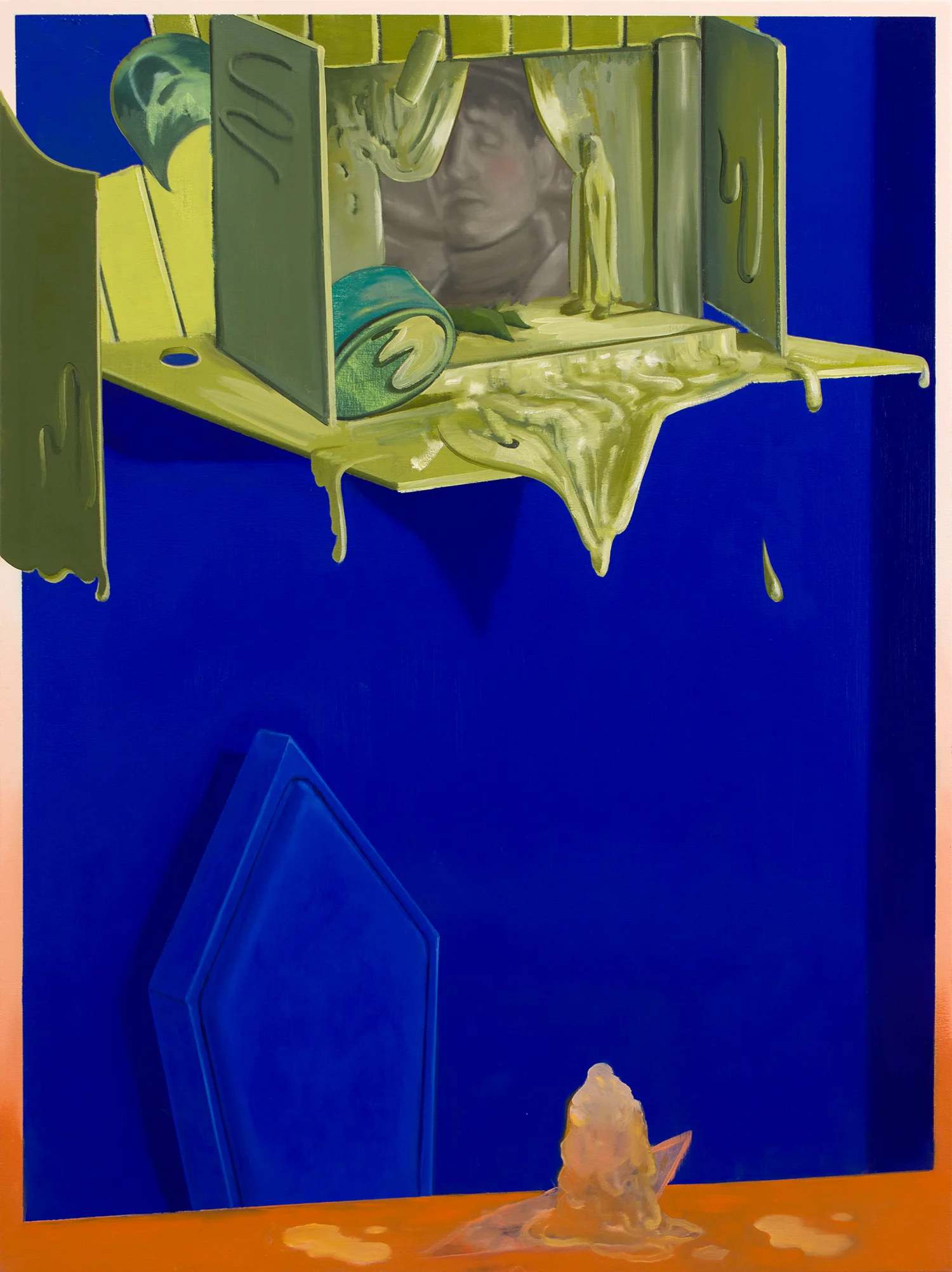 Allegory of Plop , 2015. oil on canvas, 48 x 36 inches
