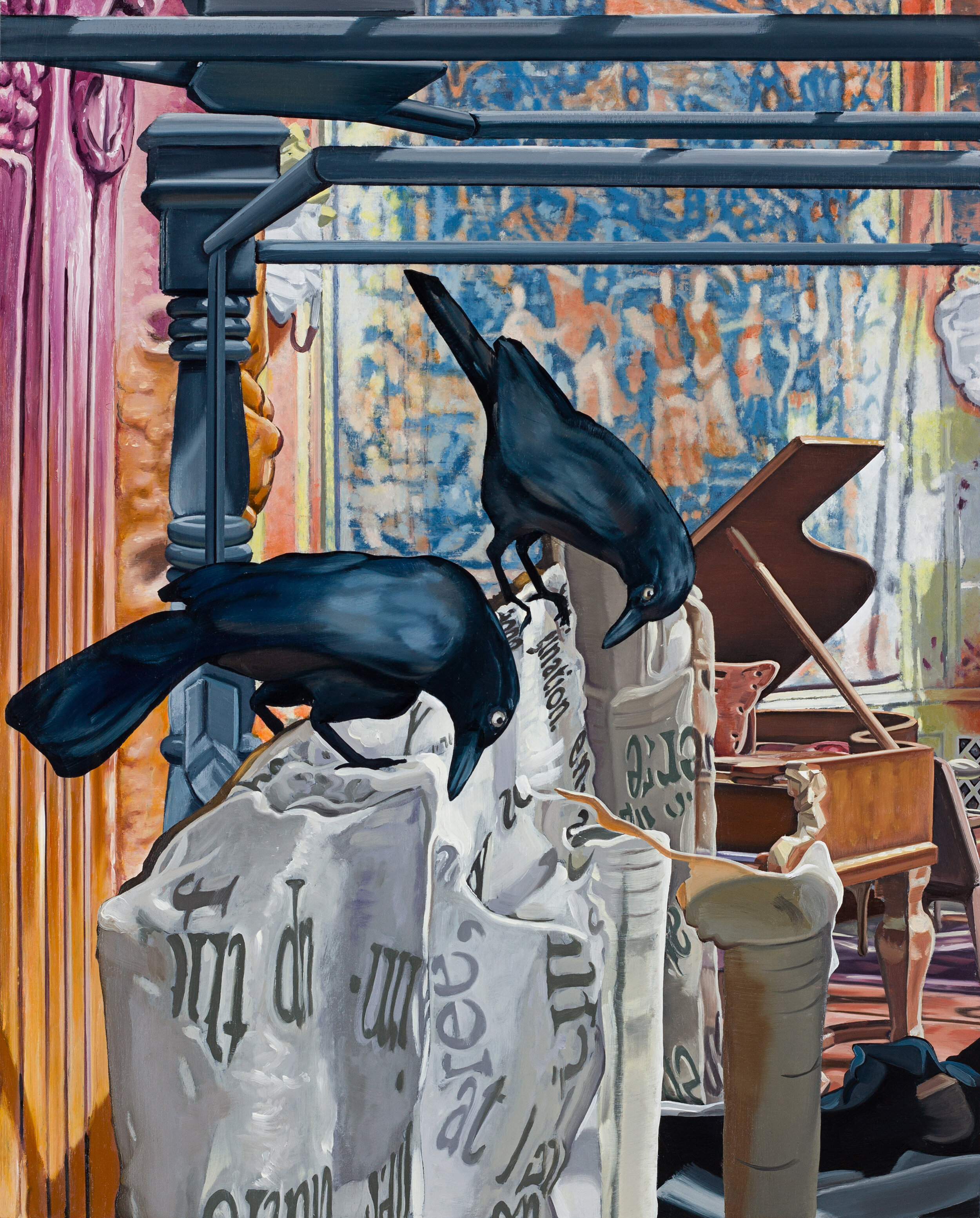 The Great Drawing Room (II) , 2020. Oil on panel, 20 x 16 inches
