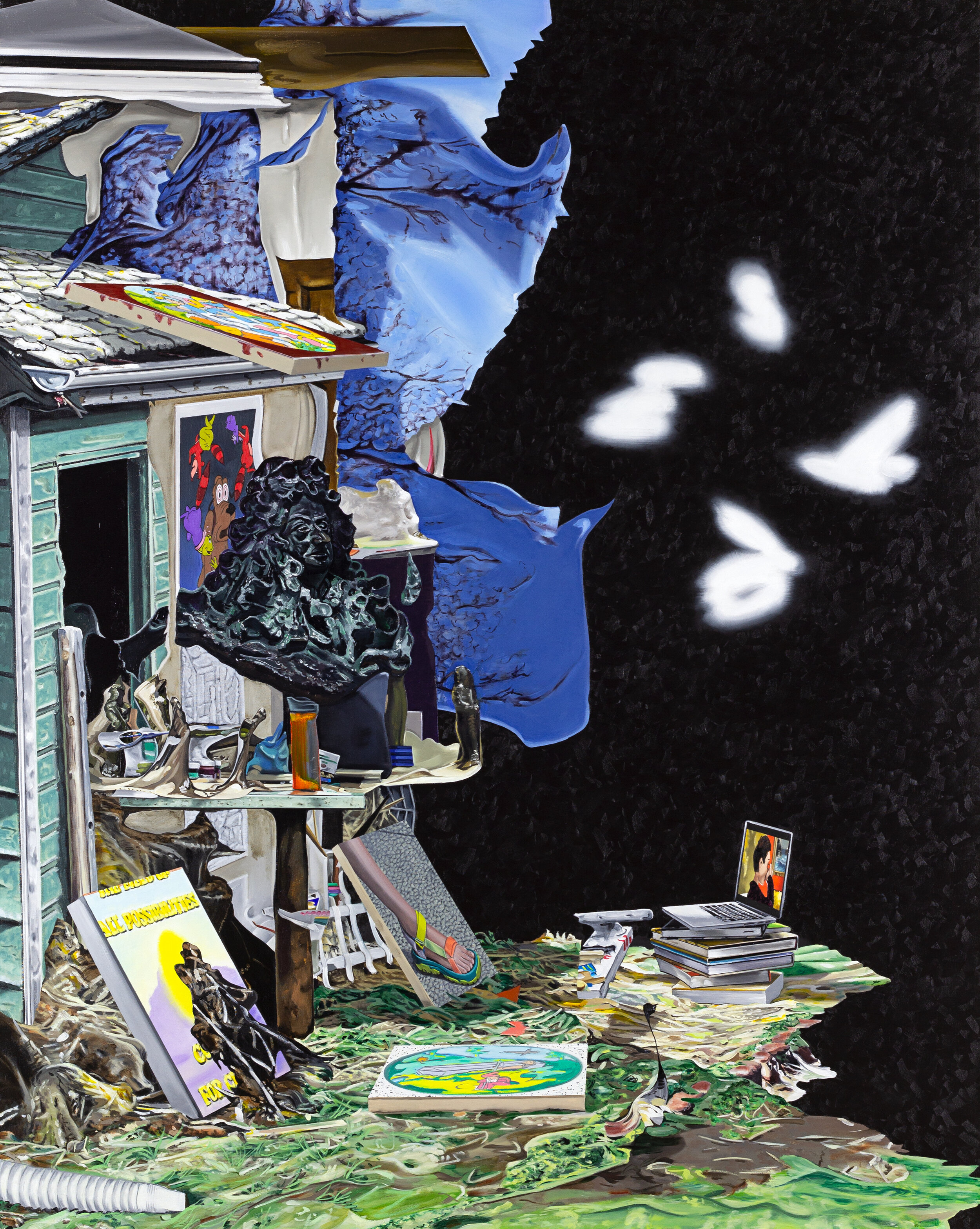 Main Points , 2021. Oil on canvas, 60 x 48 inches