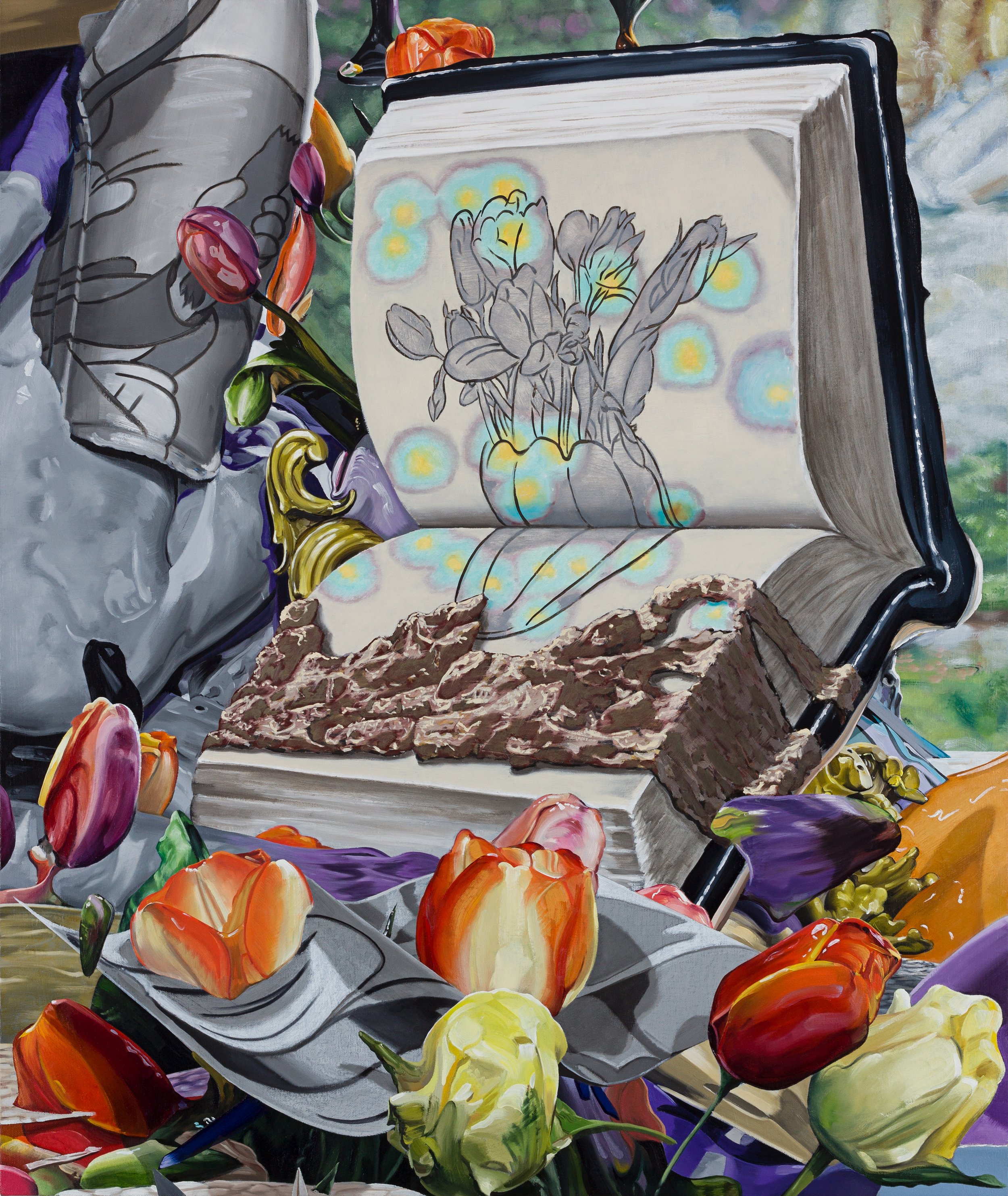 Manual , 2022. Oil on canvas, 38 x 32 inches