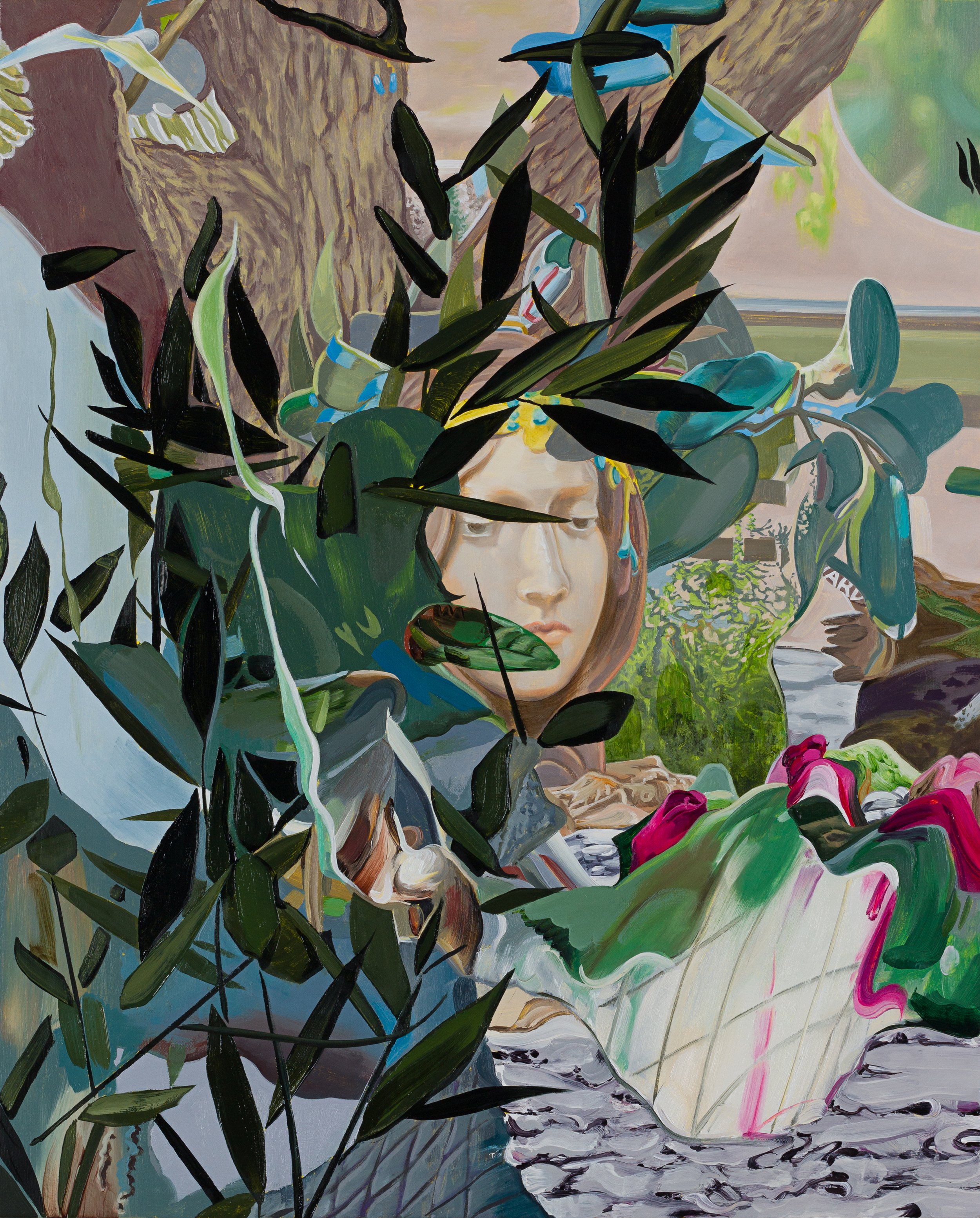 A Clearing (II) , 2023. Oil on linen over panel, 20 x 16 inches