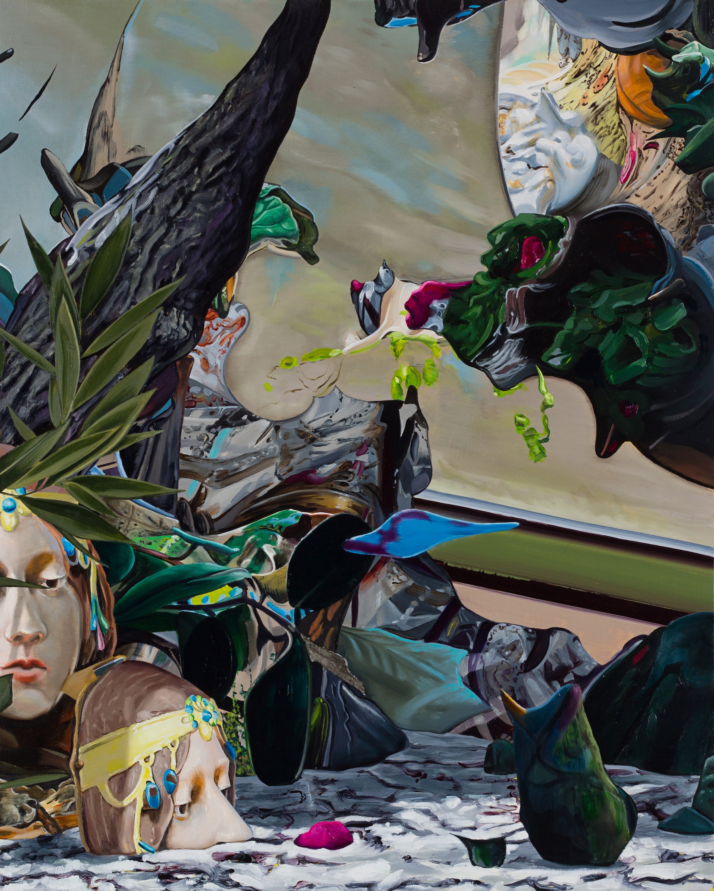 A Clearing (III) , 2023. Oil on linen over panel, 20 x 16 inches