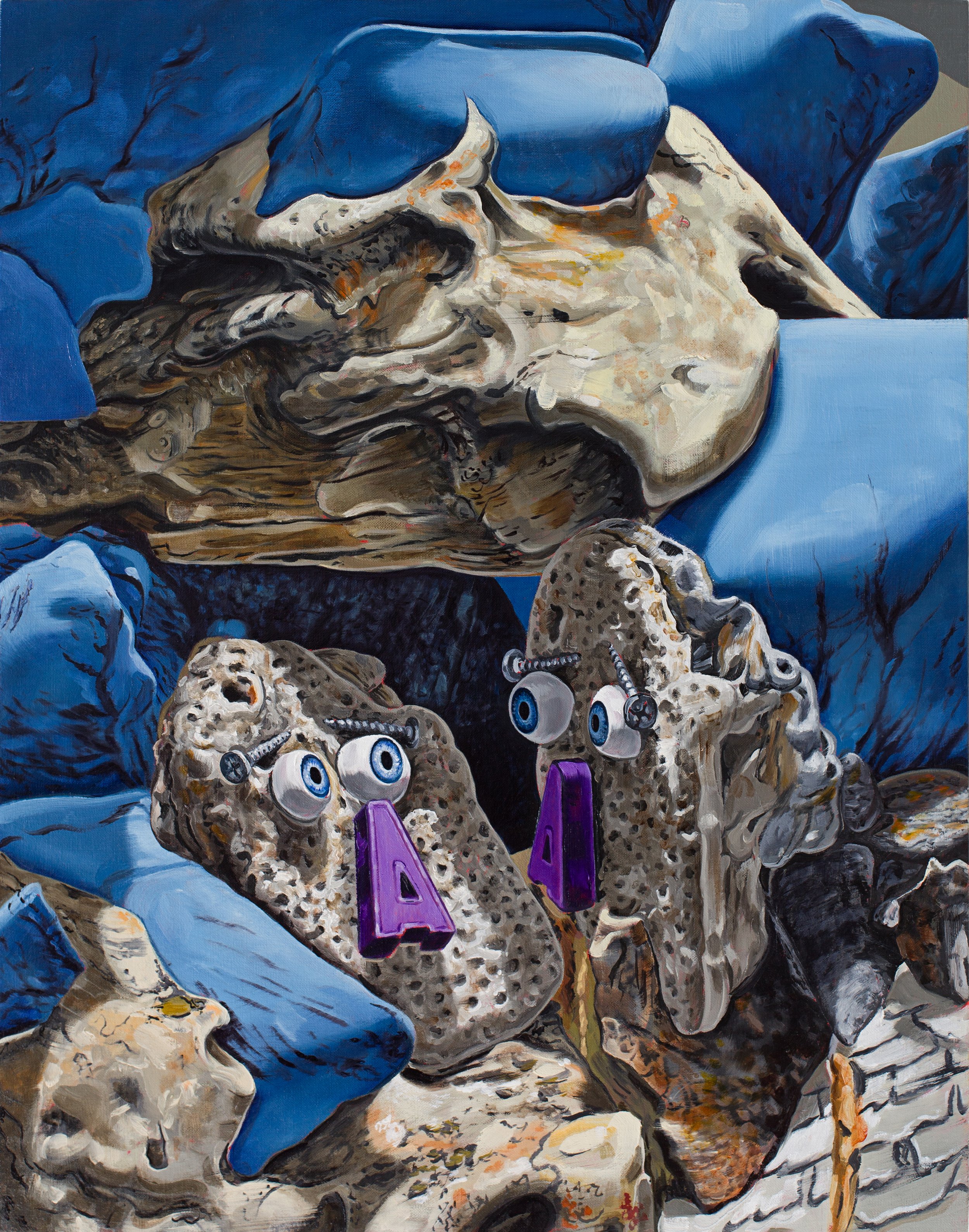 Mirroring , 2024. Oil on linen over panel, 20 x 16 inches