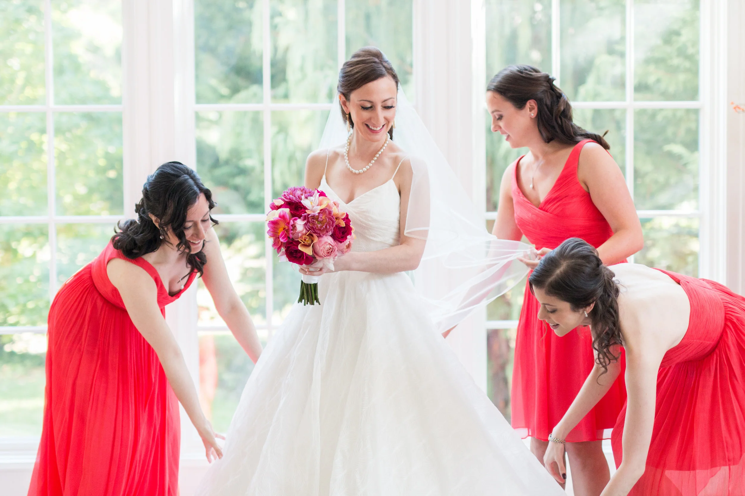Coral Wedding, Standford, CT, Wedding, Bridal Party, Wedding Planning, CT Wedding Planner, Shoreline Wedding, Bride & Groom, Newlyweds