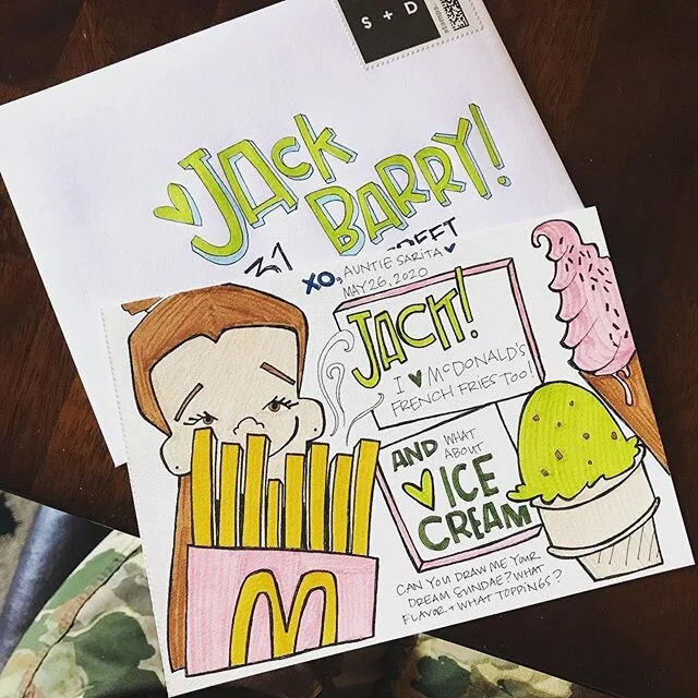 Pen Pals are the best π thank you to @heidihosf for letting me spam her snail mail with fun doodles for Little Jack β¨
.
.
.
#illustration #penpal #snailmail #reachout #checkin #artist
