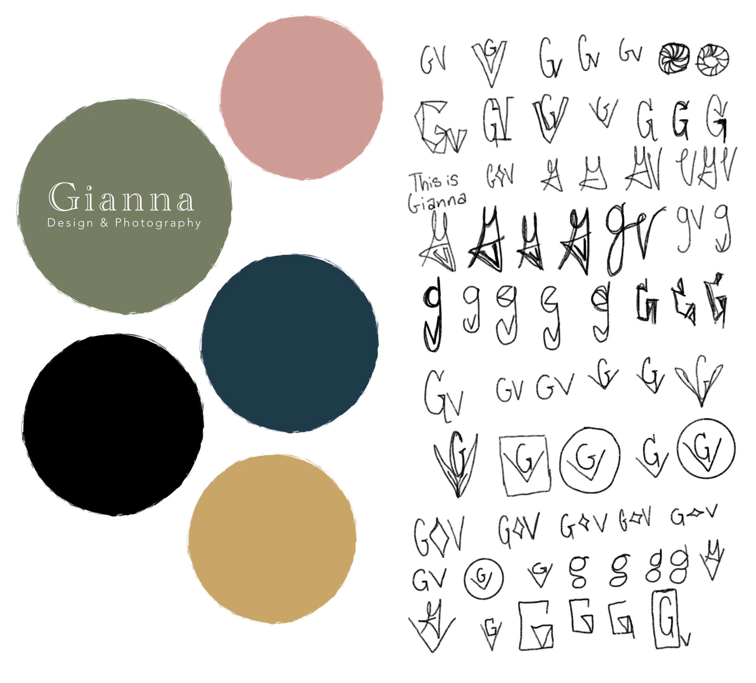 Logo concepts for a friend’s photography business.