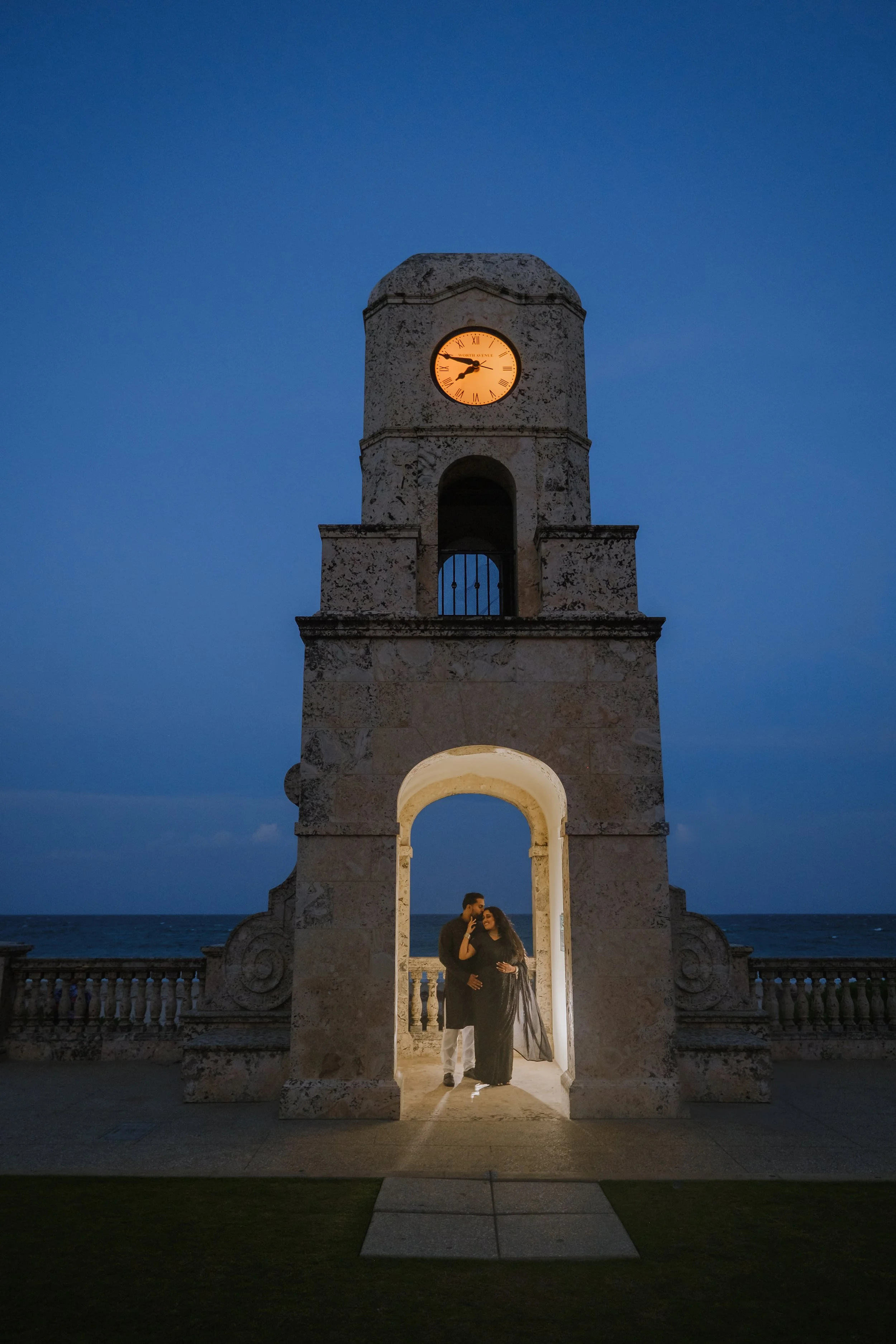 palm beach clock tower engagement photographer.jpg