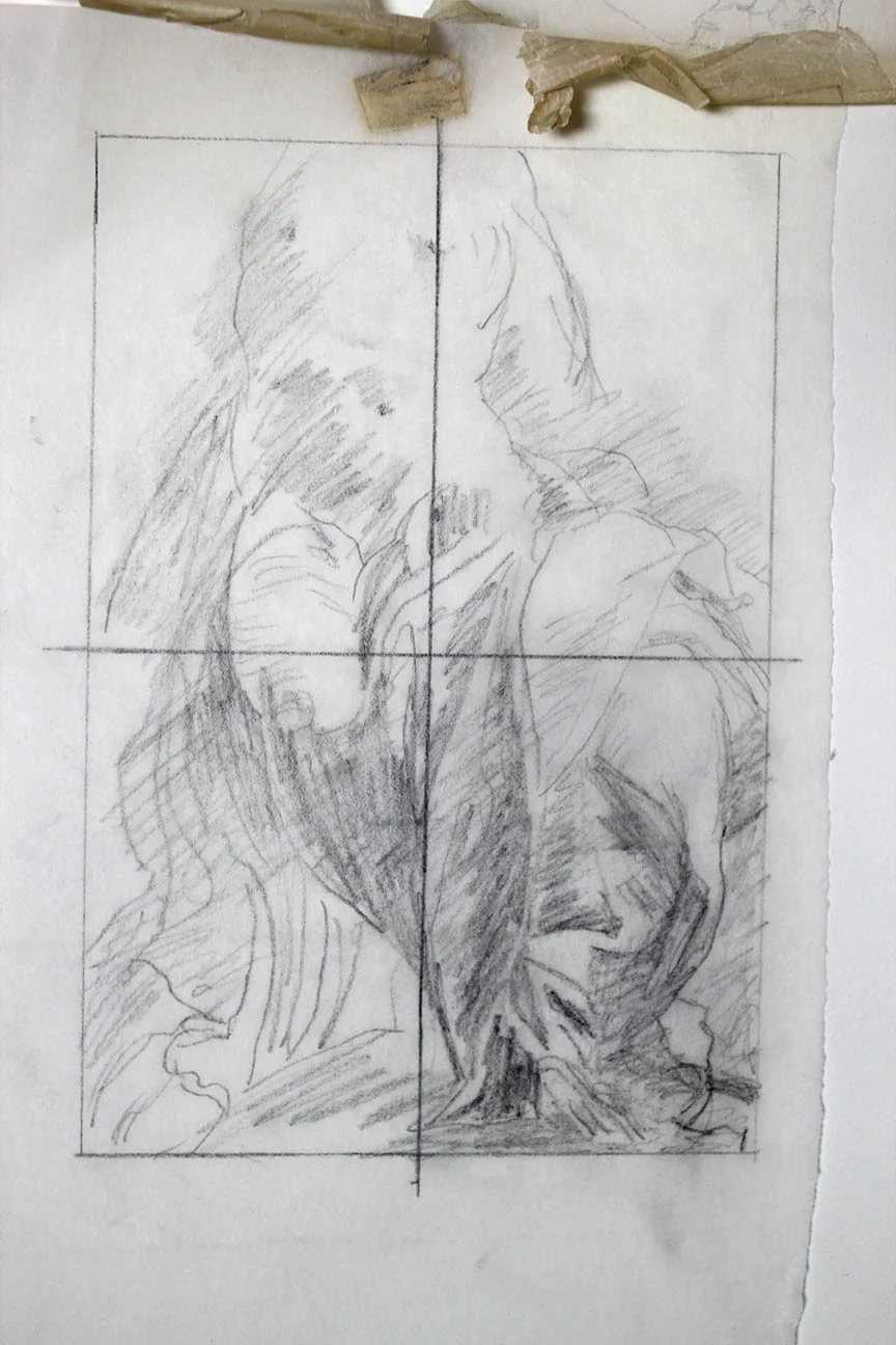After Parmigianino (Francesco Mazzola) Study of Drapery