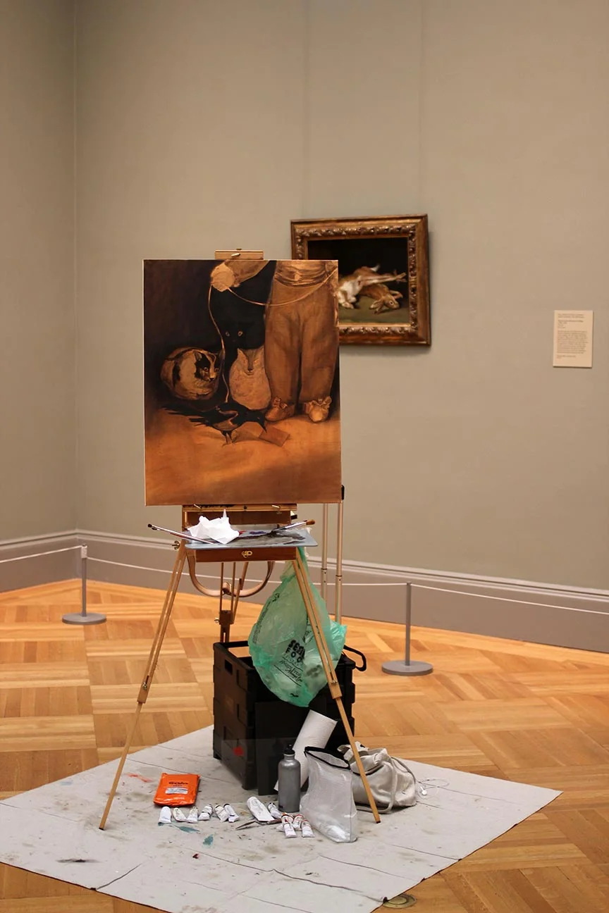 Prince tribute April 21st copy after Goya underpainting day 3