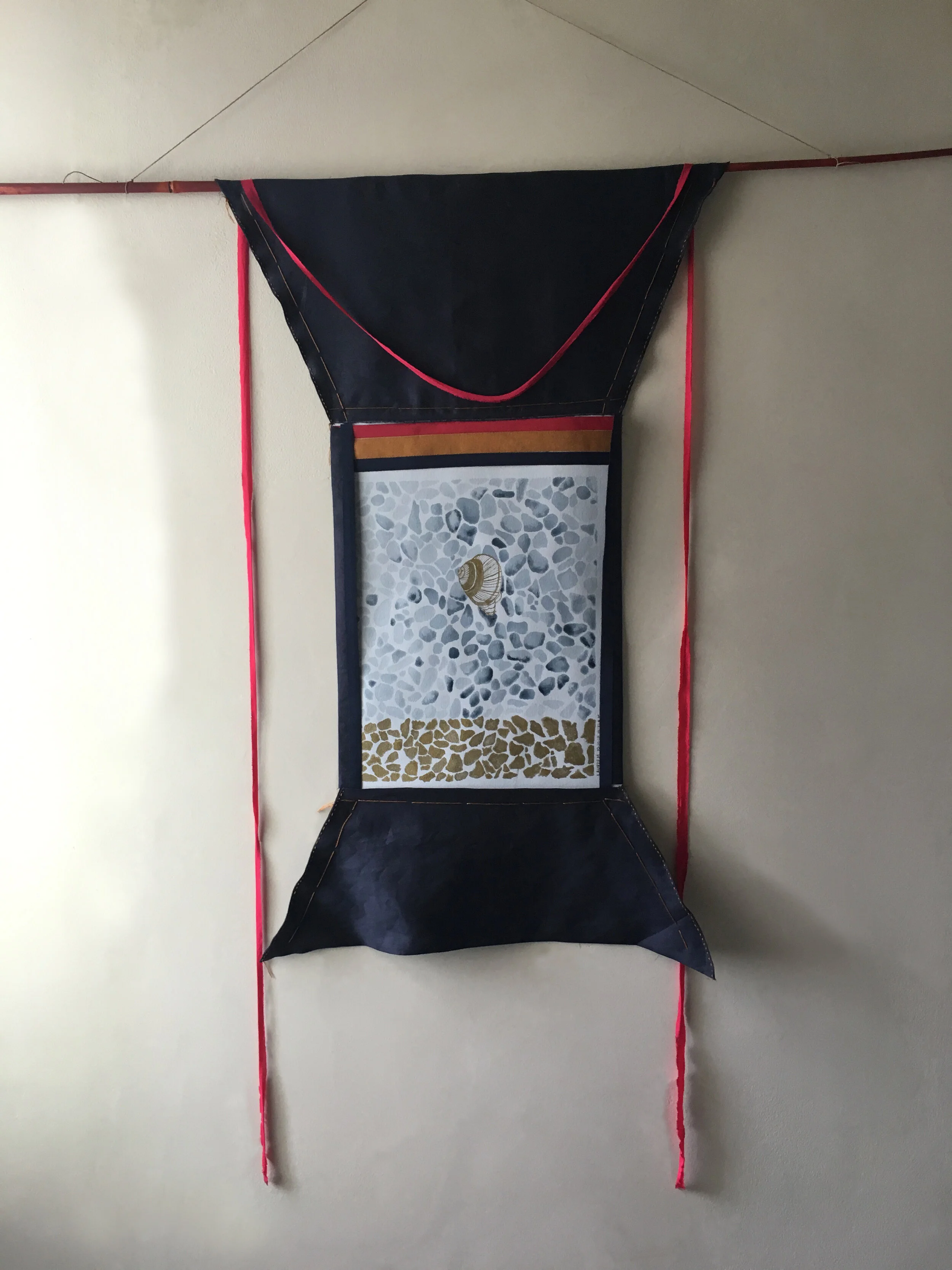 Golden Snail Number Two Full Moon Ceremony Bali Thangka