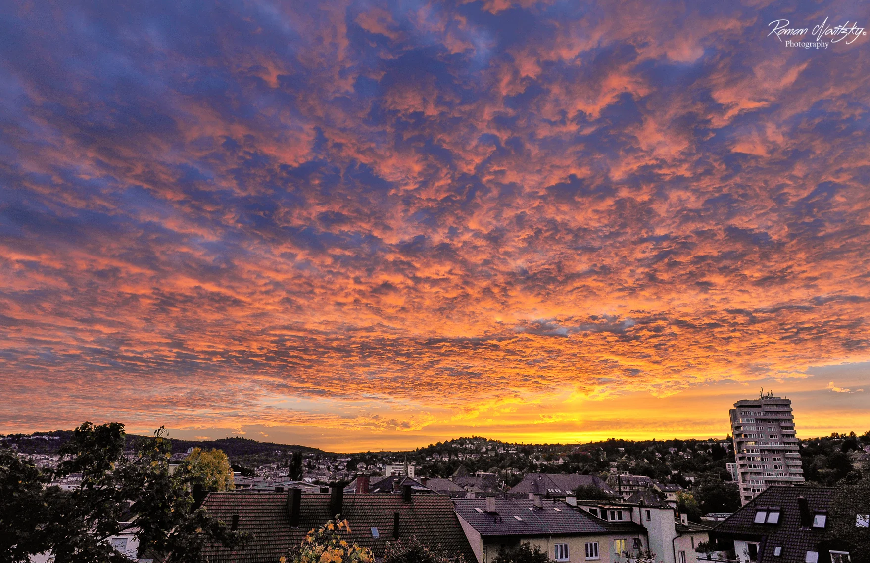 Balcony sunset view - Stuttgart