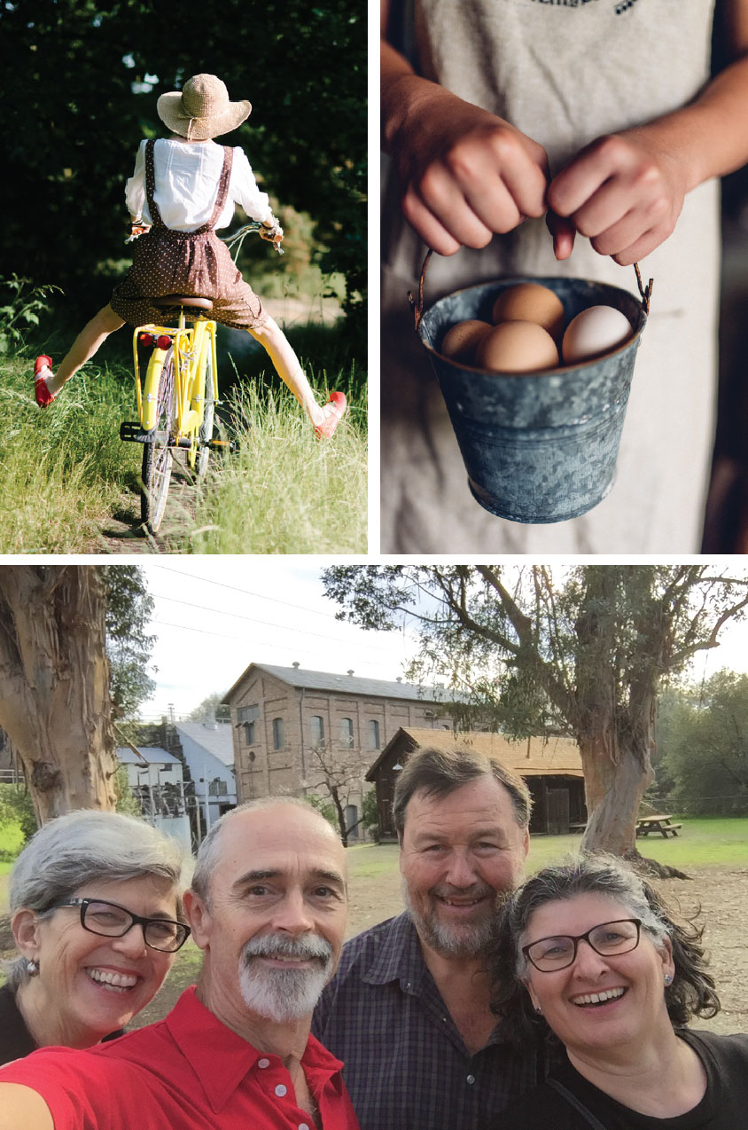 Top left: Genuinely enjoying the exploration . Top right: Enjoying the simple moments of life . Bottom: Me and friends, my own brand of happiness.