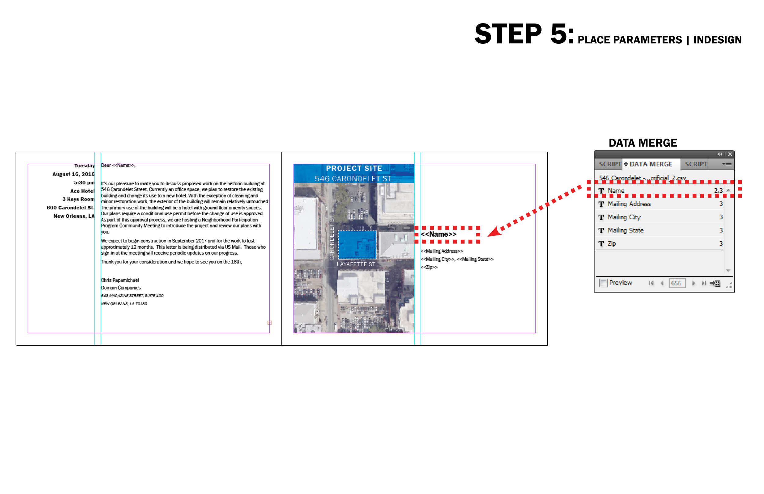Drag and drop onto page where you want the information to be located. The titles from the excel file will appear in the utility box. All that's left to do is drag and drop!