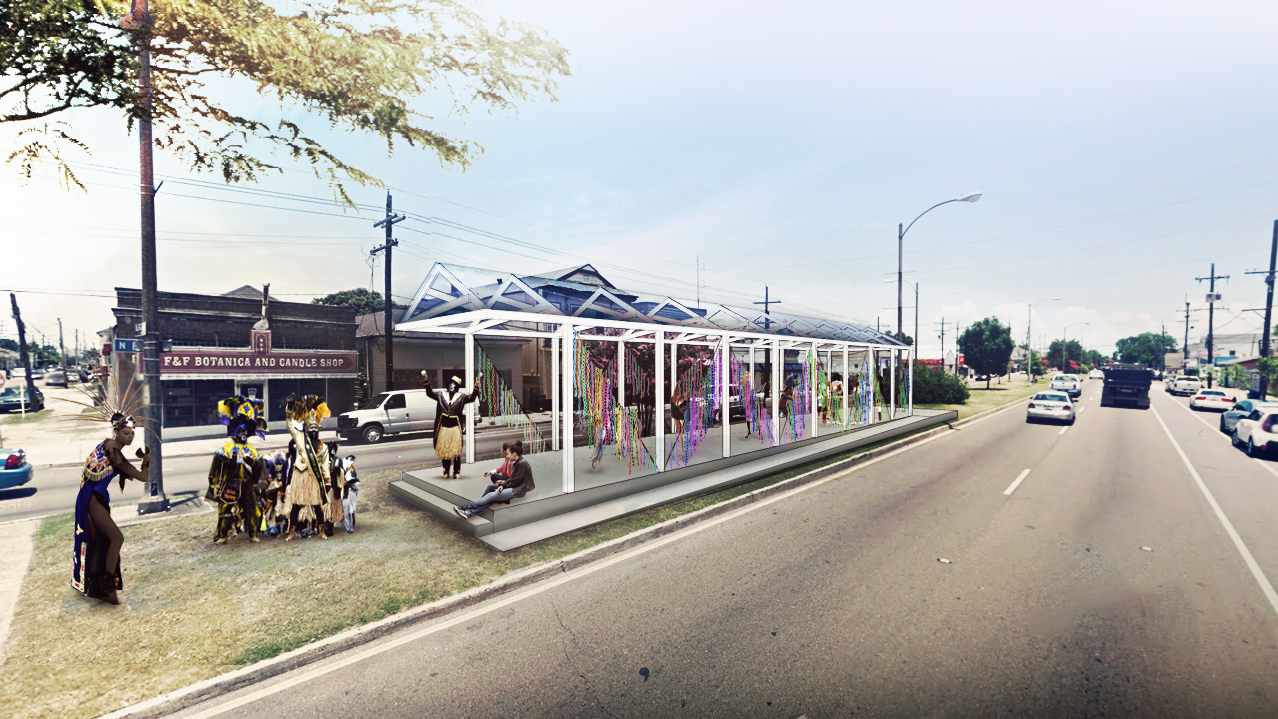 A rendering created during the EDR 2015 MLK, Jr. Day of Service Project with the Arts Council of New Orleans