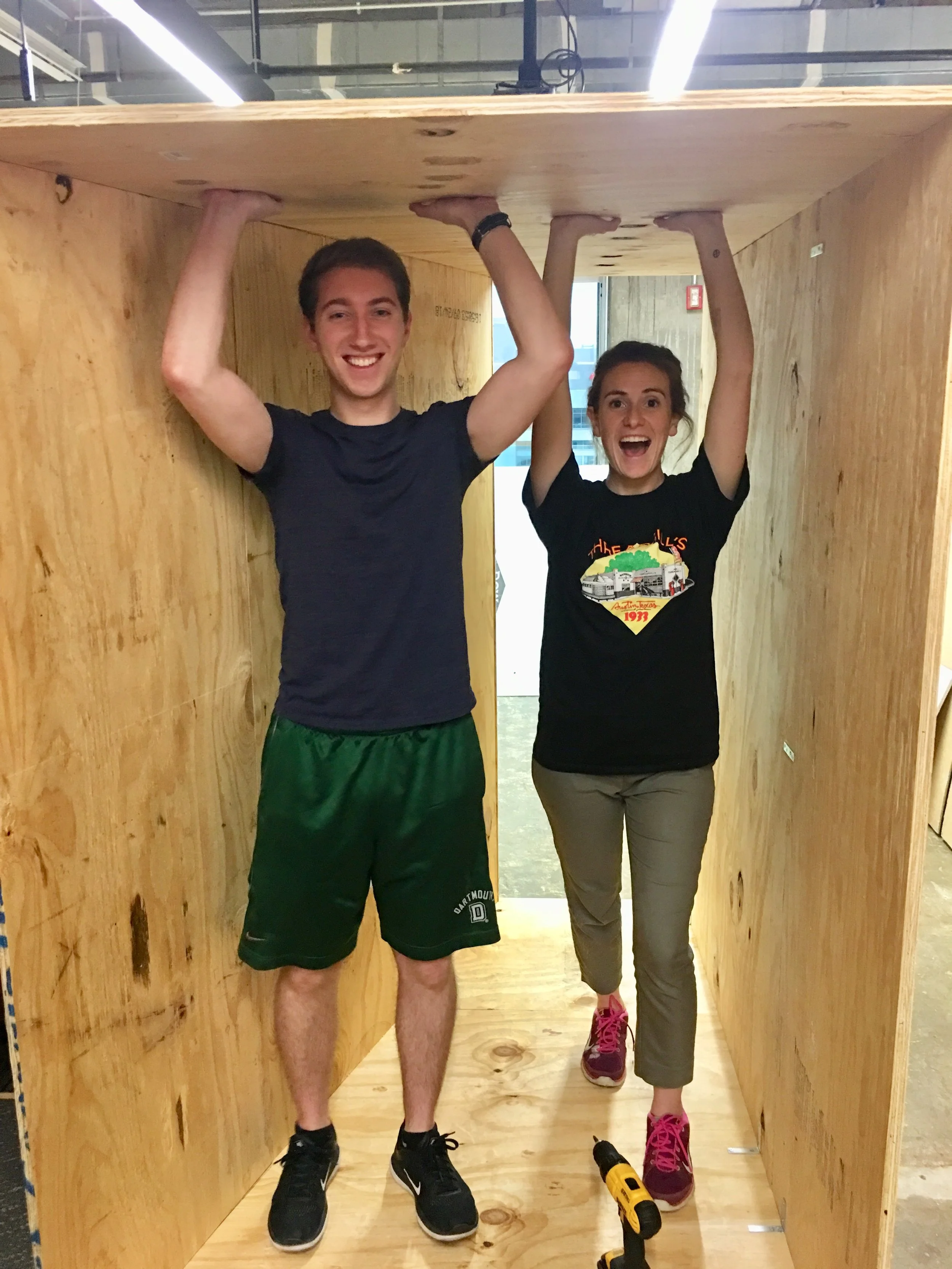2018 Fellows during construction; Image by M. Ripple