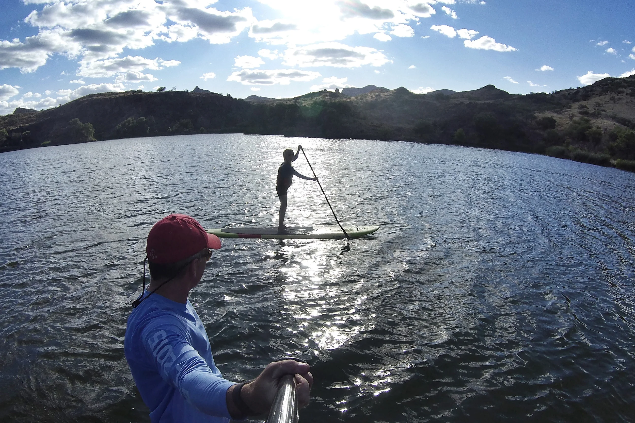 Get aboard the A frame...Pena Blanca Lake, May 8, 2016